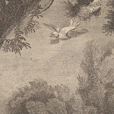 L’arrivée du courrier - Beauvarlet d’après Boucher