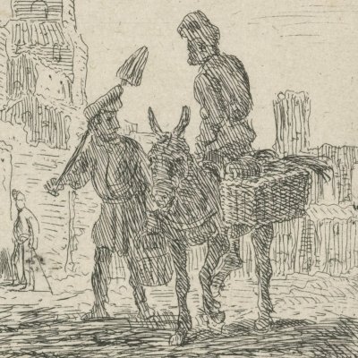Loth et les anges dans Sodome - Claez Moeyaert