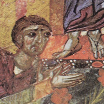 Grégoire de Narek aux pieds du Christ (Élégies de Gérgoire de Narek)