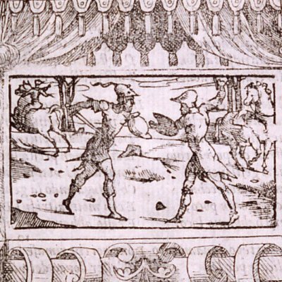 Combat de Renaud et de Ferragus (Roland furieux, ch1, 1570)