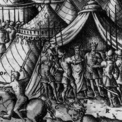 Roland & la jument morte d’Angélique (Roland furieux Franceschi 1584 ch30) - G. Porro