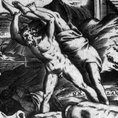 Folie de Roland (Roland furieux Franceschi 1584 ch24) - G. Porro 
