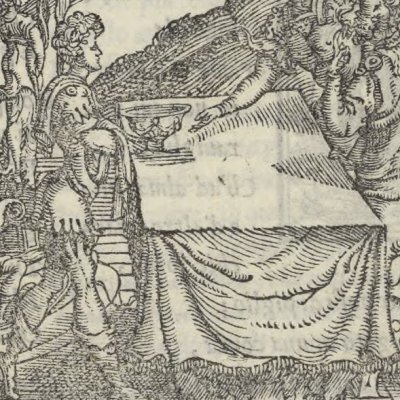 La coupe qui révèle les adultères (Roland furieux, Valgrisi, chant 43) 
