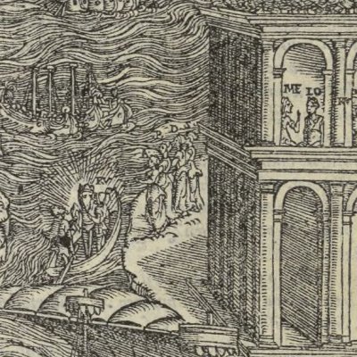 Biren trahit Olympe, Roger chez Logistille (Roland furieux, Valgrisi, 1560 ch10)