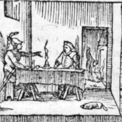 Rodomont écoute les récits de l’hôte (Roland furieux, ch28, 1570)