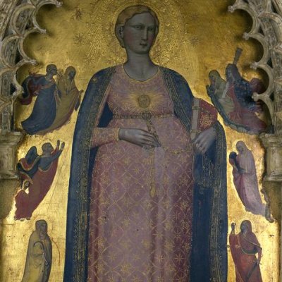 Parturient Madonna and the Virtues / Madonna del parto (Florence, trecento)