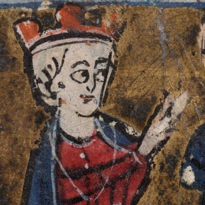 Quatre chevaliers devant le roi Arthur (Montpellier, BU Médecine, Ms Perceval H249)