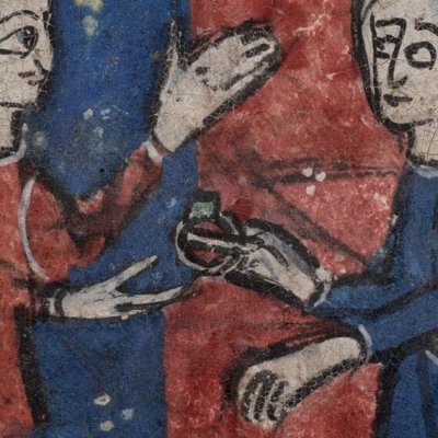 Perceval arrache à la demoiselle de la tente son anneau (Perceval, Montpellier H249, f5v)
