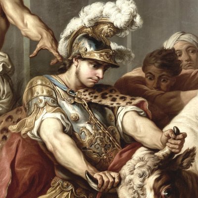 Thésée vainqueur du taureau de Marathon (version de Nice) - Vanloo