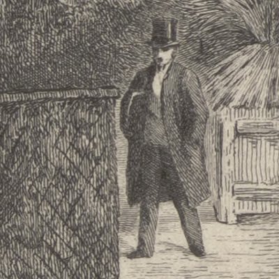 Bianchon surprend Mlle Michonneau et Poiret (Le Père Goriot, 1885) - Lynch