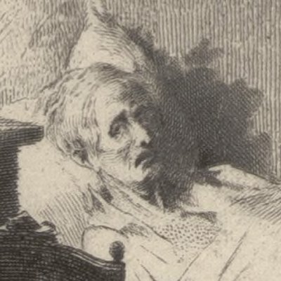 Mme de Restaud s’évanouit devant Goriot mort (Le Père Goriot, 1885) - Lynch