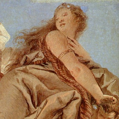 Vénus quitte Énée et Achate devant Carthage (villa Valmarana) - Tiepolo