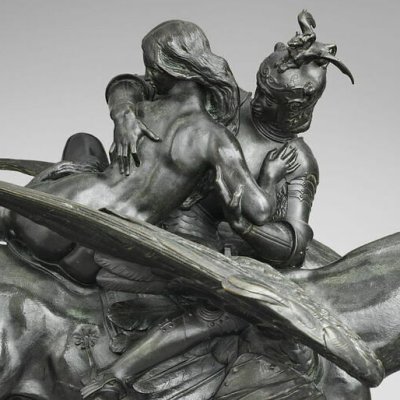 Roger et Angélique montés sur l’hippogriffe - Antoine-Louis Barye