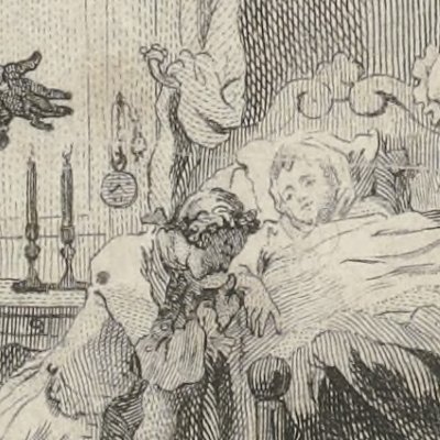Clarisse sur son lit de mort (Clarisse, Nourse 1751, fig20) - Pasquier