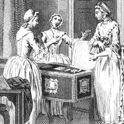 Clarisse reçoit son cercueil (Clarissa, Rivington 1768, fig7) - Wale