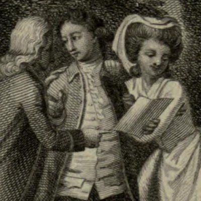 Ennemis de Clarisse riant (Clarissa, Novelist’s Mag. 1784, fig5) - Stothard