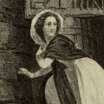Clarisse dépose une lettre (Clarissa, Novelist’s Mag. 1784, fig7) - Stothard