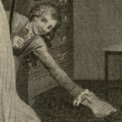 Lovelace vole une lettre (Clarissa, Novelist’s Mag. 1784 fig13) - Stothard