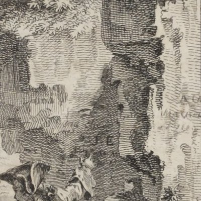 Les Monuments des anciennes amours (La Nouv. Héloïse, Rey 1761 fig8) - Gravelot