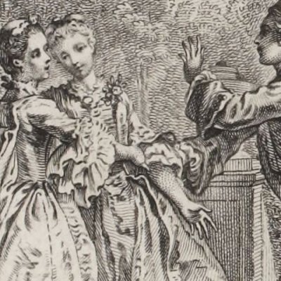 Le premier baiser de l’amour (La Nouvelle Héloïse, Rey 1761 fig1) - Gravelot