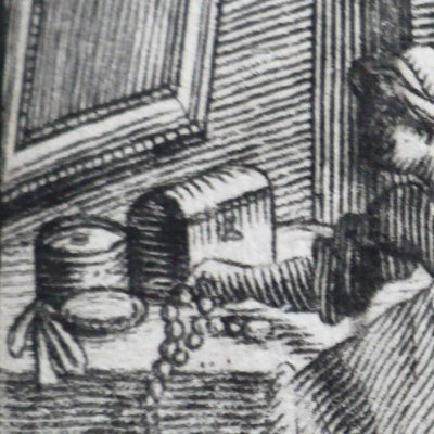 Le Mari, la femme et le voleur (Fables de La Fontaine, 1679, 4eP) - at. Chauveau
