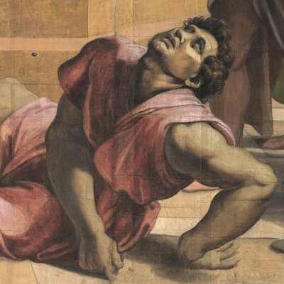 The Death of Ananias (tapestry carton) - Raphael