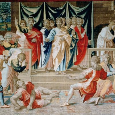 La Mort d’Ananie (tapisserie) - Raphaël