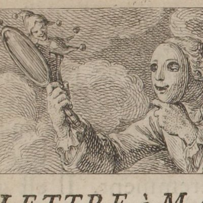 Masque au miroir (Les Misotechnites aux enfers, fig1) - Cochin