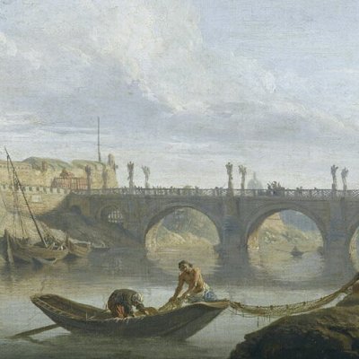 Le Pont et le château Saint-Ange à Rome - Vernet