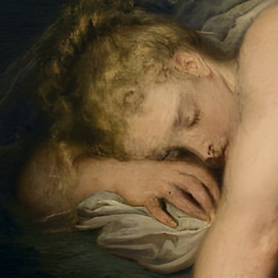 Nymph and satyr, also known as Jupiter and Antiope - Watteau