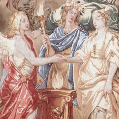 Les Noces d’Éros et de Psyché (man. P. Van den Hecke, Bruxelles) - Van Orley