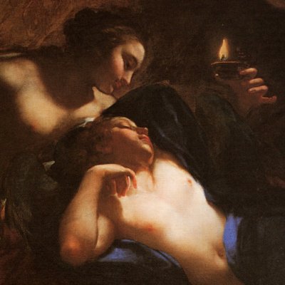 Psyche discovers Eros - Benedetto Luti
