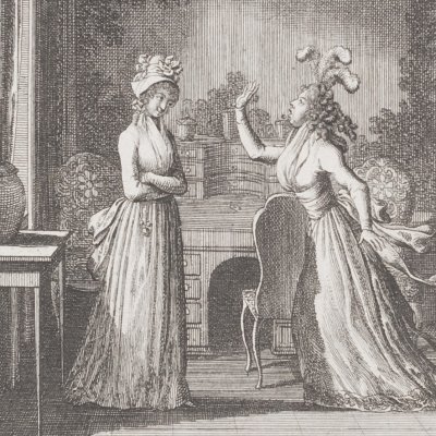Arabelle gifle Clarisse (Clarissa, 1795 fig3) - Chodowiecki