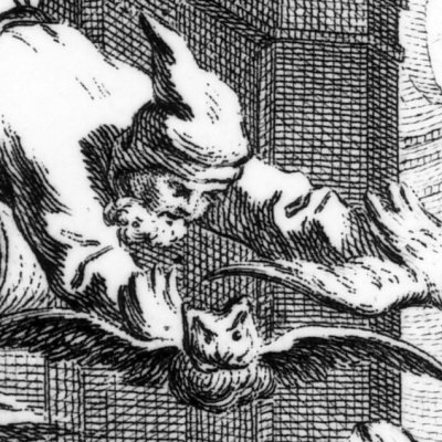 Mangogul évoque Cucufa (Denis Diderot, Les Bijoux indiscrets, 1748, fig. 3)