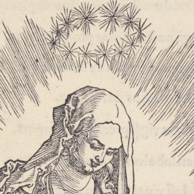 La Vierge en gloire (Vie de la Vierge, fig1) - Dürer