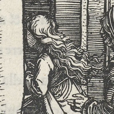 Présentation de la Vierge au Temple (Vie de la Vierge, fig6) - Dürer