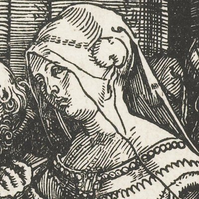 Les fiançailles de la Vierge (Vie de la Vierge, fig7) - Dürer