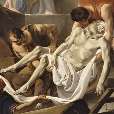 Saint André mis au tombeau - Deshays