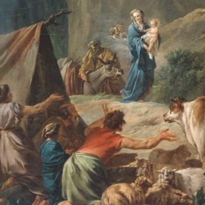 The Flight into Egypt (Saint-Etienne version) - Jean-Baptiste Marie Pierre