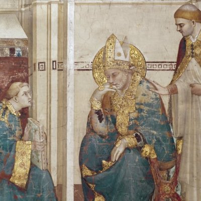 Méditation (scène de dédicace) - Simone Martini