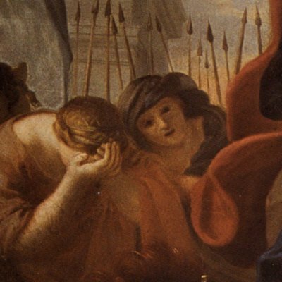 Jephté about to sacrifice his daughter - Le Brun