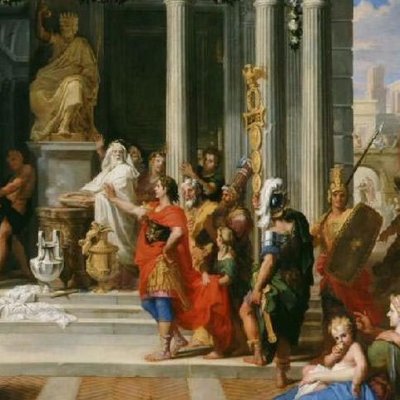 Auguste fait fermer les portes du Temple de Janus - Louis de Boullogne le Jeune