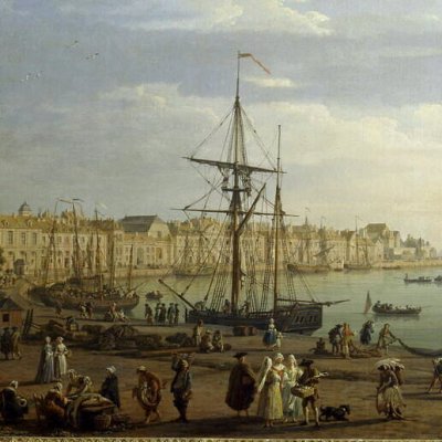 Vue du port de Dieppe (série des Ports de France) - Vernet