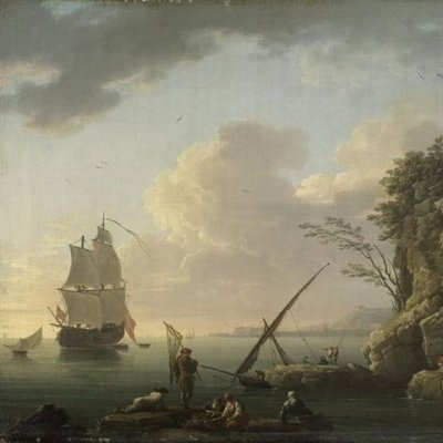 Marine, coucher du soleil - Vernet