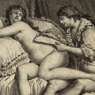 Valmont écrit du lit d’Émilie (Les Liaisons dangereuses, 1796 fig5) - Monnet
