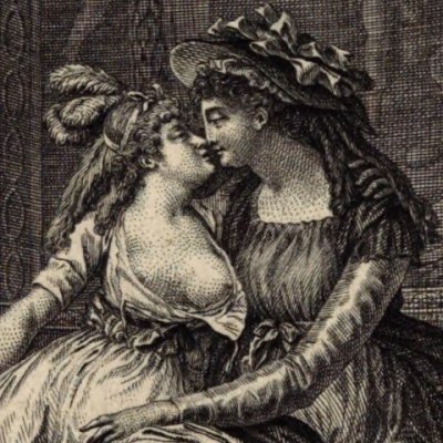 Mme de Merteuil caresse Cécile (Les Liaisons dangereuses, 1796 fig6) - Monnet