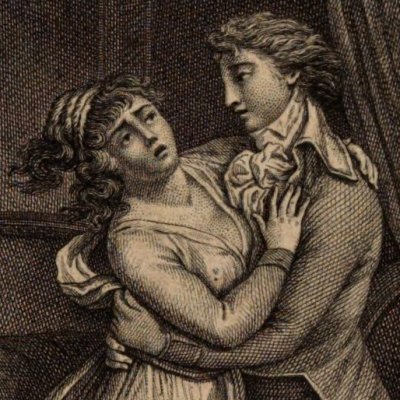 Mme de Tourvel retient Valmont (Les Liaisons dangereuses, 1796 fig13) - Gérard