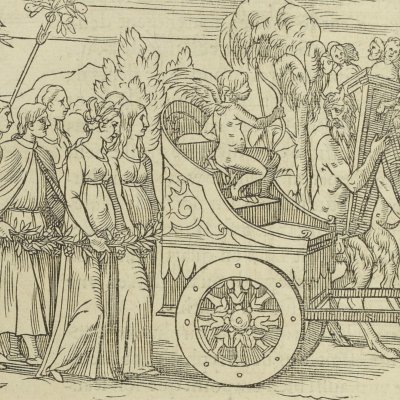 Le triomphe de Cupidon (Songe de Poliphile, 1546, F121v-122r) - Jean Goujon
