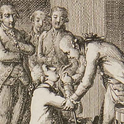 Édouard aux pieds de Saint-Preux (Nouvelle Héloïse, 1782, fig. 2) - Chodowiecki