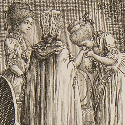 Julie remercie sa mère (La Nouvelle Héloïse, 1782, fig. 5) - Chodowiecki